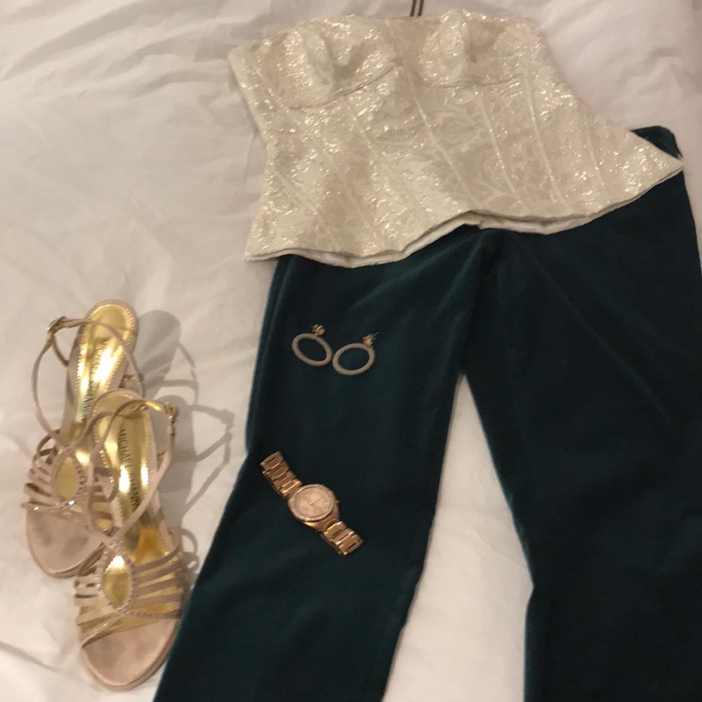 White House Black Market Strapless Top